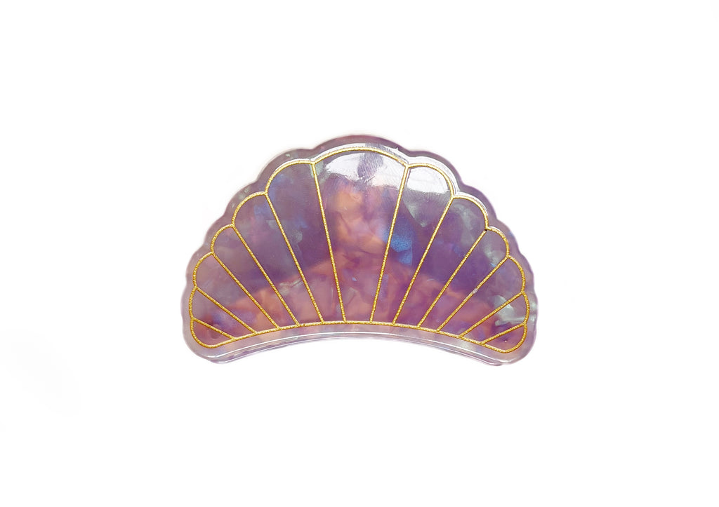 Marble Shell Claw Clip